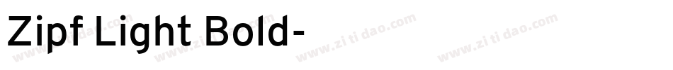 Zipf Light Bold字体转换